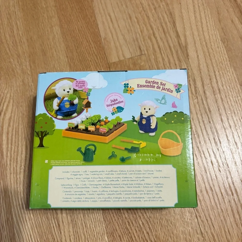 Li'l Woodzeez Jake Snippadoodles Garden Set Toy NEW Sheep Vegetables Toy